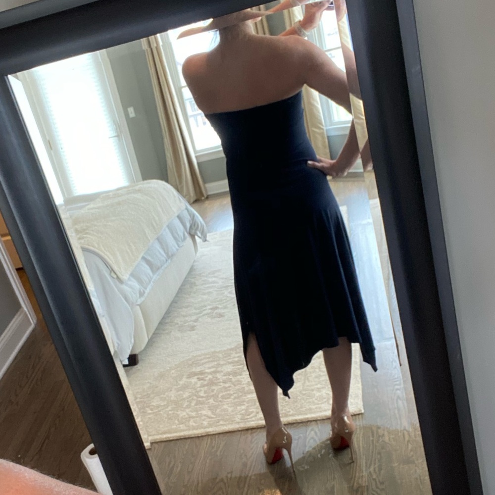 Gap navy convertible strapless dress skirt Xsmall